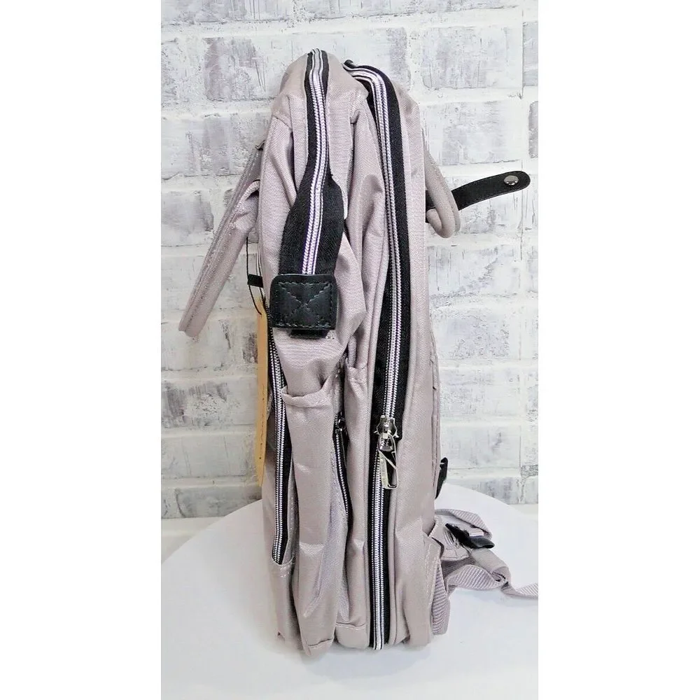 VANKEAN Womens 16‎ Inch Backpack / Diaper Bag W/ Portable Changing Area - NEW